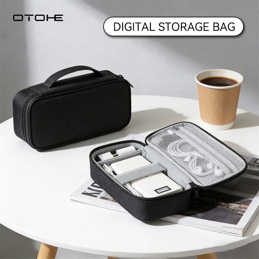 OTOHE กระเป๋าเก็บของดิจิตอลกระเป๋าเดินทางอุปกรณ์อิเล็กทรอนิกส์กระเป๋าสาย USB กระเป๋าเก็บสายขนาดใหญ่กระเป๋าจัดระเบียบ