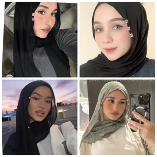 เซ็ต 10 ชิ้น ของ Accessory สำหรับ Hijab: คลิป, กิ๊บผม, และต่างหู