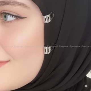 เซ็ต 10 ชิ้น ของ Accessory สำหรับ Hijab: คลิป, กิ๊บผม, และต่างหู