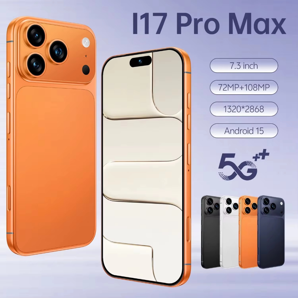 ใหม่ HOT 2026 i17 Pro Max 16GB+1TB 7.3 นิ้วสมาร์ทโฟน Android