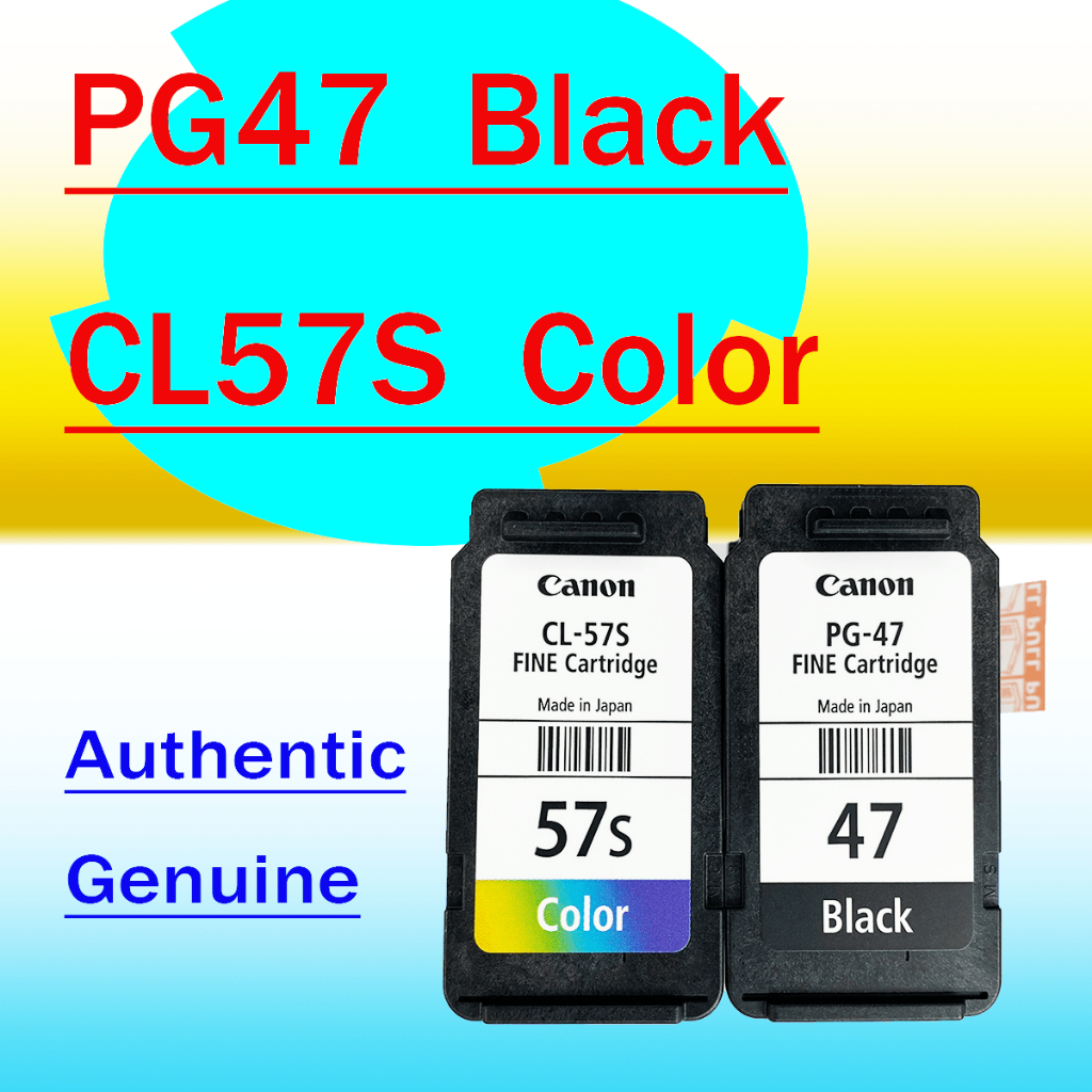 PG47 PG-47 CL-57 CL57 CL 57 ตลับหมึกพรีเมี่ยมสําหรับ Canon PIXMA E400 E460 E480 E3170 E3370 E410 E47