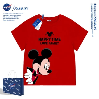 NASA เสื้อยืดเด็ก มิกกี้ มินนี่ลายการ์ตูน ผ้าฝ้าย 100% นุ่มสบาย ใส่ได้ทั้งเด็กชาย-หญิงอายุ 1-12 ปี