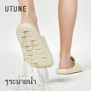 UTUNE รองเท้าแตะรองรับอุ้งเท้า EVA กันลื่นสำหรับห้องน้ำ แบบระบายน้ำดี แห้งไว น้ำหนักเบา ไม่อับชื้น ใส่สบาย เหมาะสำหรับใช้ในบ้านและอาบน้ำ รองรับคนเท้าแบน