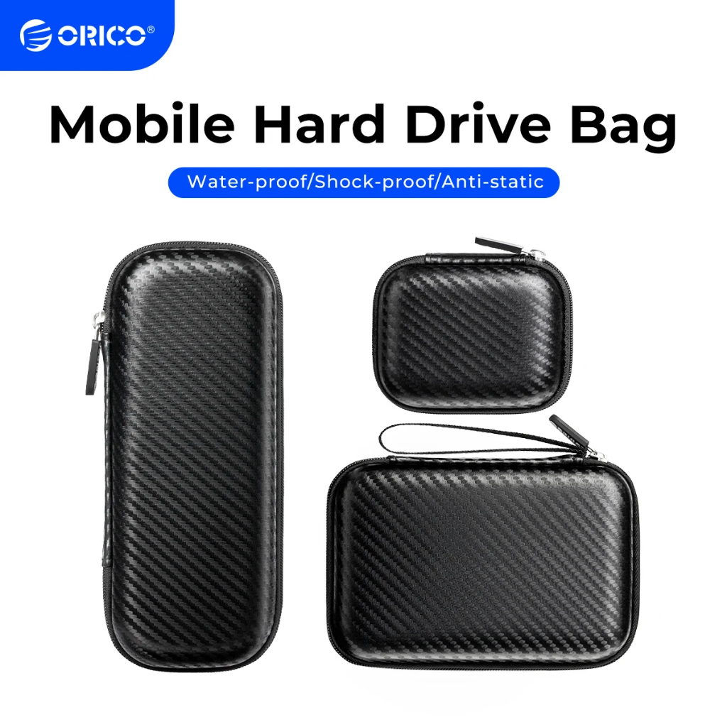 ORICO แบบพกพาป้องกันกรณีกันกระแทก EVA Organizer สําหรับภายนอก 2.5 นิ้วฮาร์ดไดรฟ์ SSD สายชาร์จ USB (M2PH04)