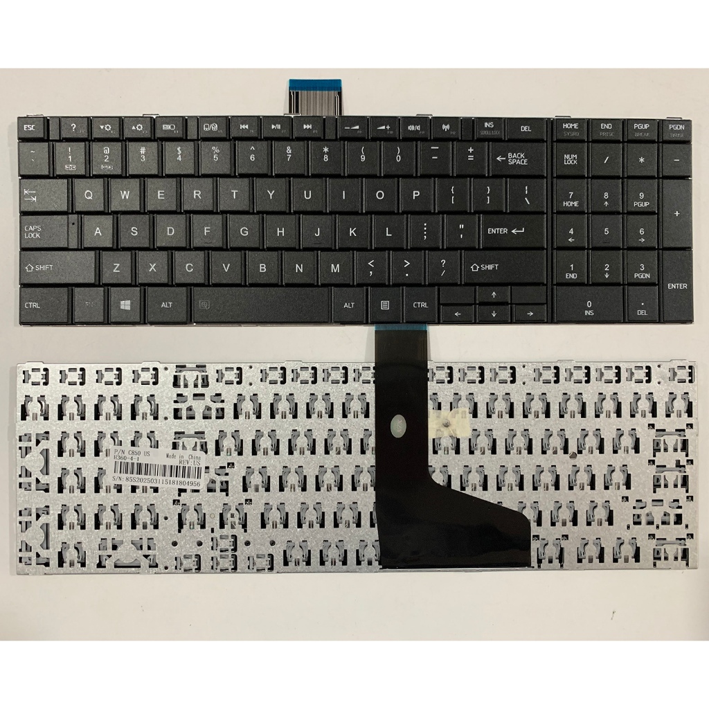 US Layout แป้นพิมพ์แล็ปท็อปสําหรับ Toshiba Satellite C850 C850 02D C850-P5010 c850-10C C850D ไม่มีจุ