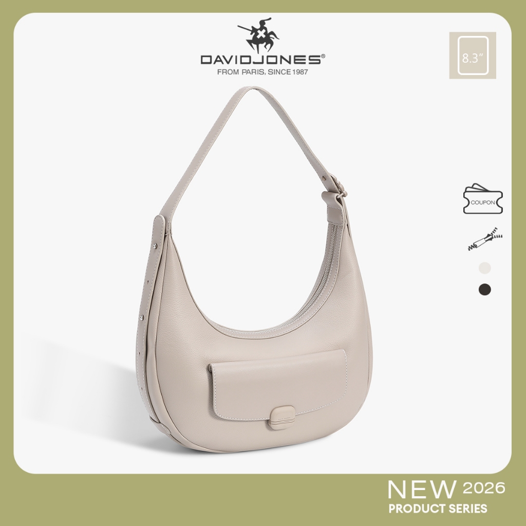 David Jones Paris Designer กระเป๋าสะพาย 2026 Spring Summer Collection | กระเป๋าสะพายข้างหนัง ปู่ สําหรับผู้หญิง Tovi Bag