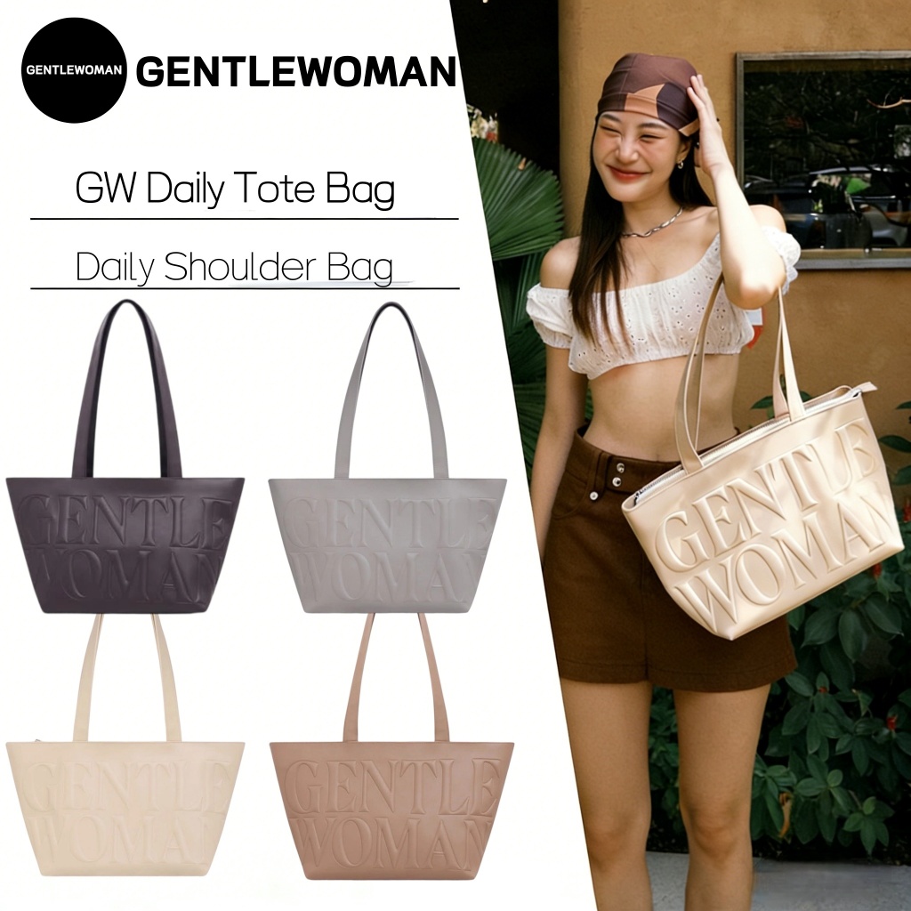 [NEW DROP] Gentlewoman กระเป๋า Daily Shoulder Bag หนังใหม่ | ปิดด้วยซิปเรียบร้อย ดีไซน์มินิมอล สะพายไหล่ แท้100%