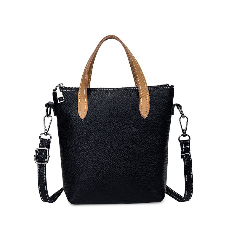 ผู้หญิงs ของแท้หนังถังกระเป๋า Simple Casual ไหล่ & Crossbody กระเป๋าถือสําหรับทุกวัน Soft Minimalist กระเป๋าปรับสายคล้อง
