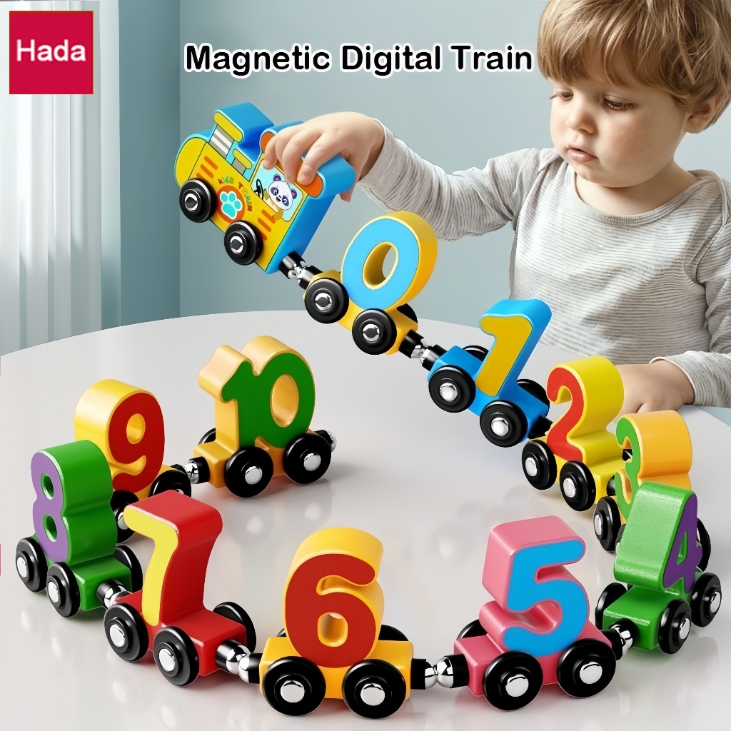 ของเล่นรถไฟแม่เหล็ก ของเล่นเด็ก เสริมพัฒนาการเด็กอนุบาล สำหรับเด็กชายและเด็กหญิง ของเล่นส่งเสริมจินตนาการ STEM