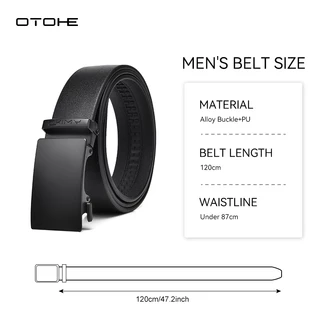OTOHE เข็มขัดสำหรับผู้ชาย สไตล์เรียบง่ายสำหรับการทำงานและการพบปะ มีความทนทาน