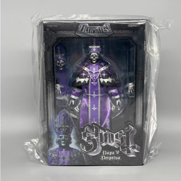 Super7 Papa V Ghost King Rock Band Ghost Band ฟิกเกอร์แบบประกบขนาด 7 นิ้ว
