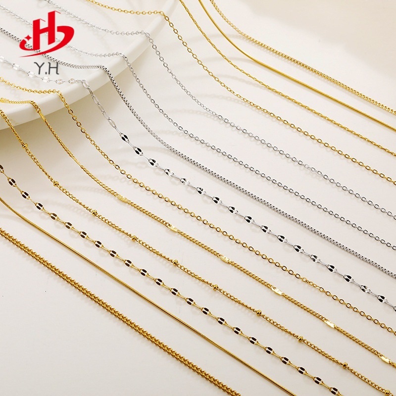 ⭐Y.H⭐ หลายแบบ ต่อสายโซ่ให้ยาวขึ้น 18K โซ่สแตนเลส