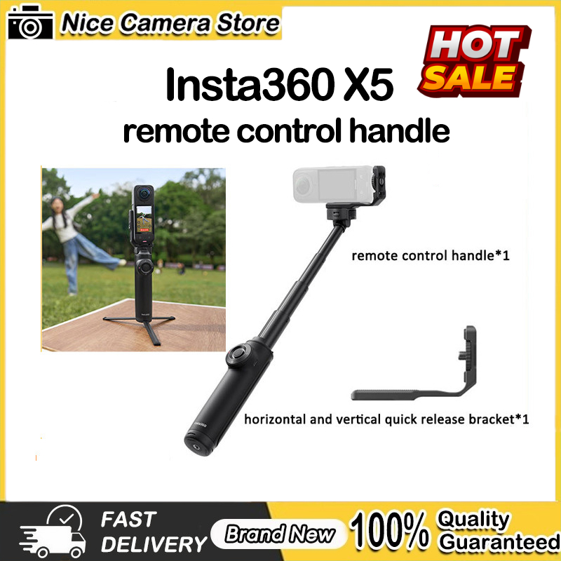 ผลิตภัณฑ์ใหม่ดั้งเดิม Insta360 Freely Framing Selfie Stick ที่จับรีโมทคอนโทรลสําหรับอุปกรณ์เสริม X5