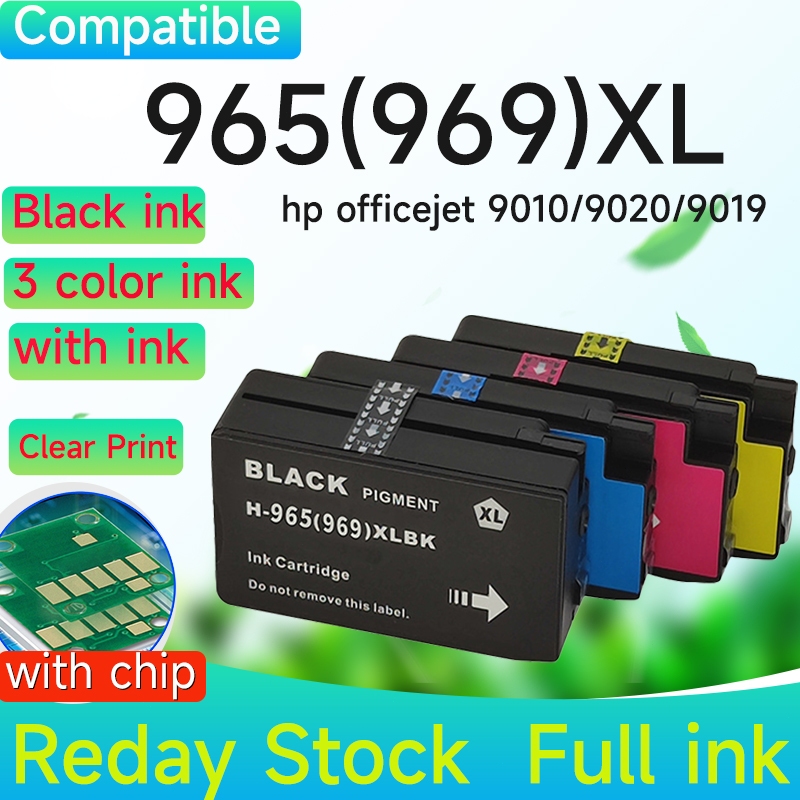 ใช้งานร่วมกับ HP 965XL 965 XL HP 965 สีดํา HP965 HP 965XL ตลับหมึกสําหรับ 9010 9012 9016 9018