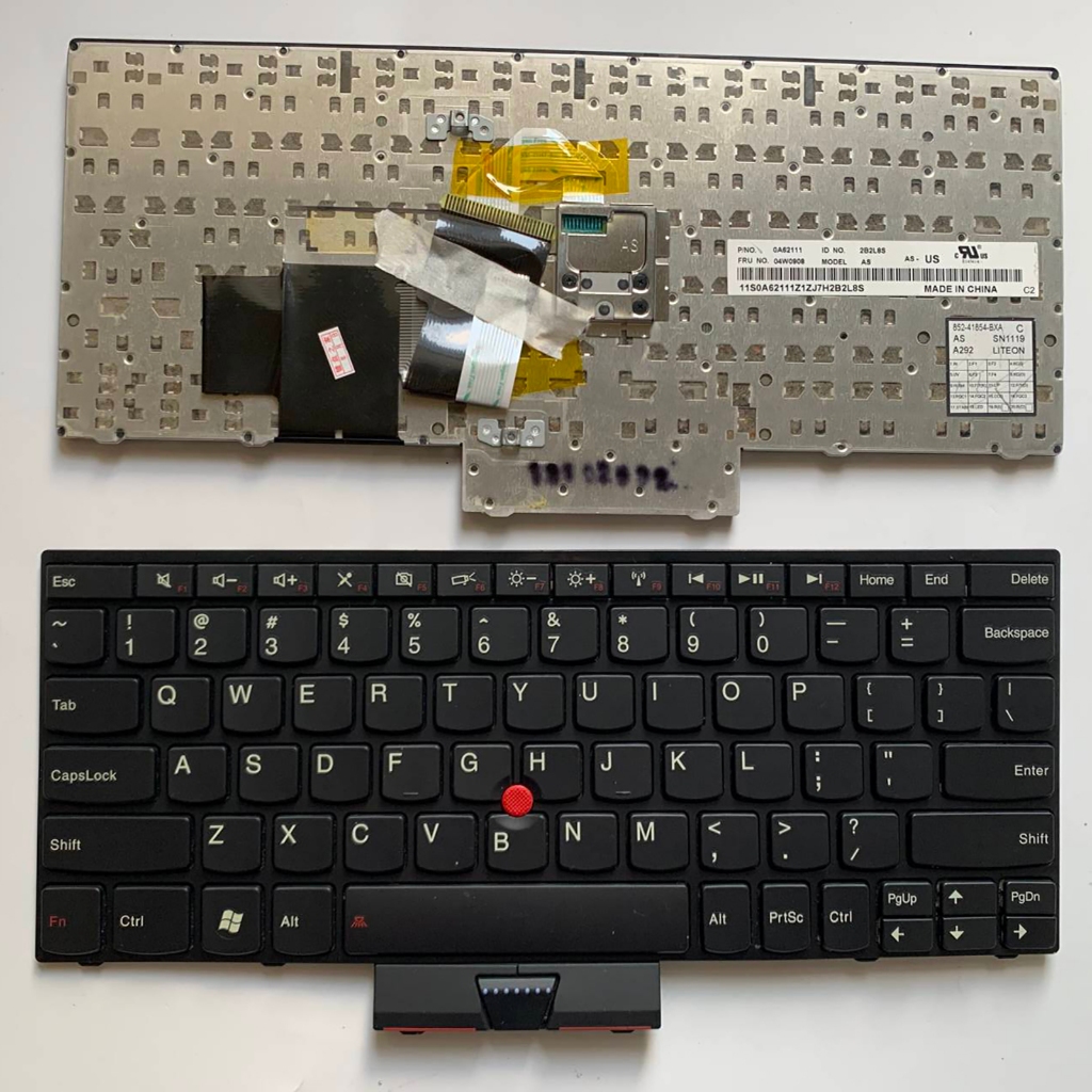 US Layout แป้นพิมพ์แล็ปท็อปสําหรับ Lenovo Thinkpad X121e X130e X131e E130 E145 E220 พร้อมจุดไม่มี ba