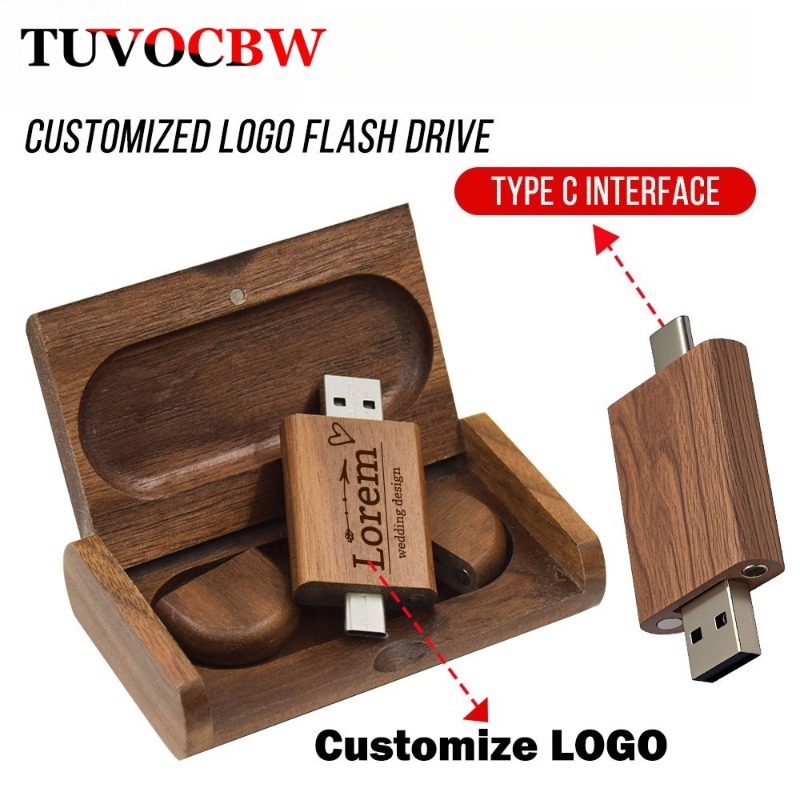 ไม้ประเภท TYPE C USB 2.0 แฟลชไดรฟ์ 64GB ไดรฟ์ปากกา USB 32GB 16GB แฟลชไดรฟ์ Original 8GB 4GB