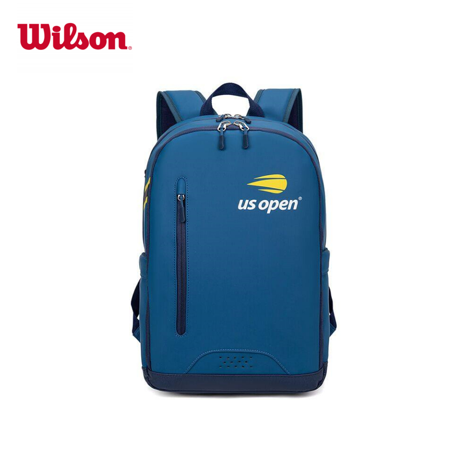 กระเป๋าเป้สะพายหลังแบรนด์ร่วม Wilson American Network สีน้ําเงินพร้อมการออกแบบกระเป๋าเทนนิสเกรดมืออาชีพสีน้ําเงินเข้ม