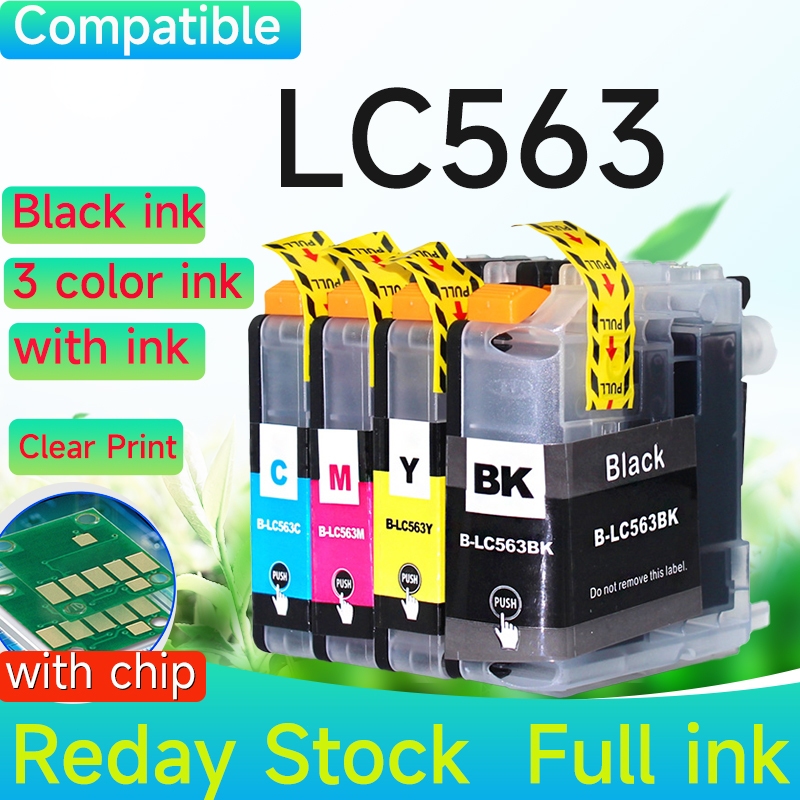 ใช้งานร่วมกับ LC563 ตลับหมึกสําหรับ Borhter MFC-J2310 J2510 J3520 J3720 เครื่องพิมพ์