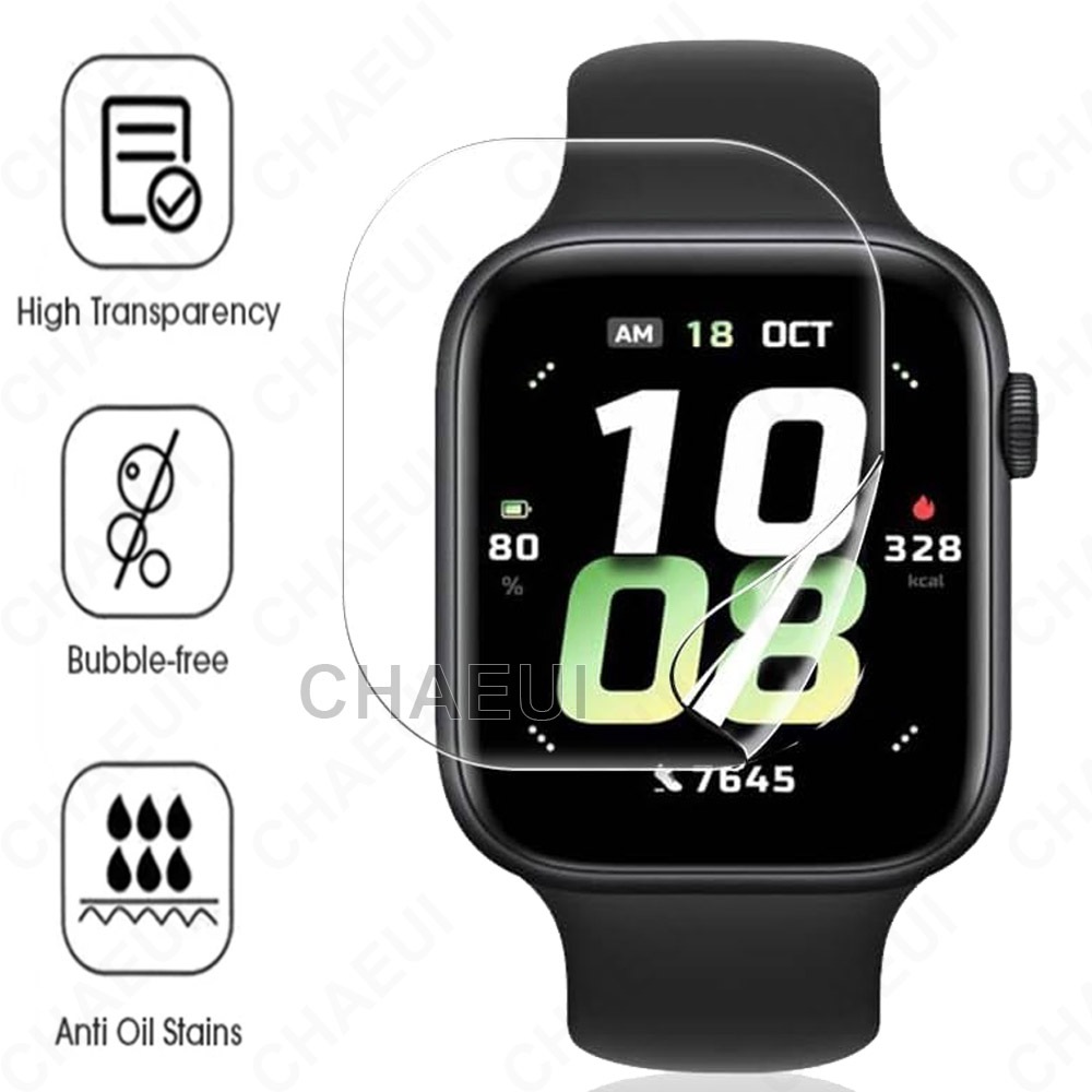 ฟิล์มกันรอย ฟิล์มกันรอยแบบเต็มหน้าจออุปกรณ์เสริมสําหรับ Honor Watch 5 / Honor Watch 4