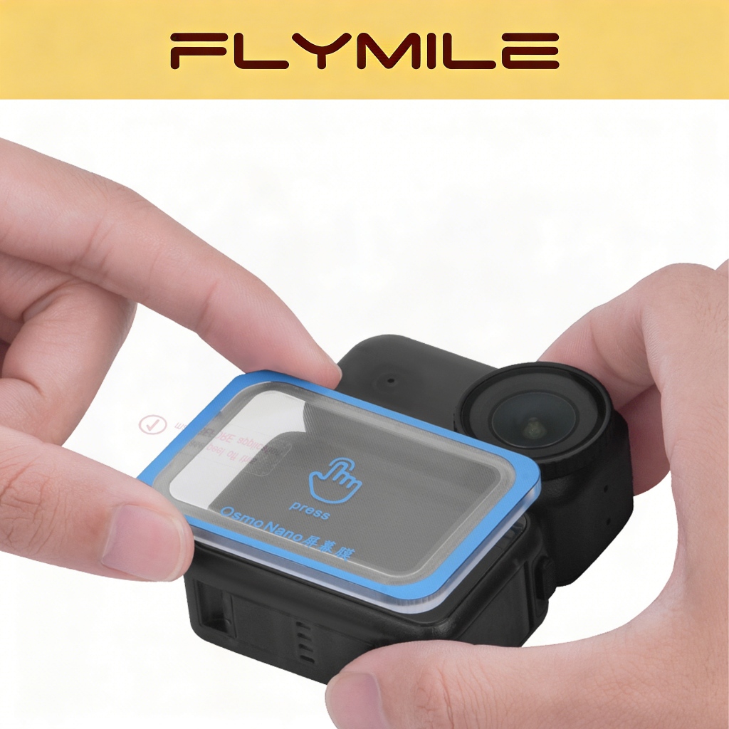 Flymile ป้องกันหน้าจอสําหรับ DJI Osmo Nano HD กระจกนิรภัยป้องกันฟิล์ม Scratch ทนต่อการสึกหรออุปกรณ์เสริม