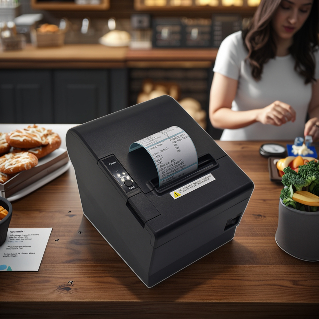 Thermal POS Small Bill Printer- with Automatic Cutter Cash Interface