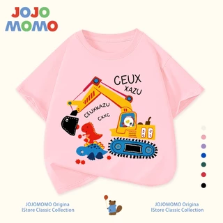 【ส่งในวันเดียวกัน】เสื้อยืดเด็ก เสื้อยืดเด็กผู้ชาย ลายการ์ตูนน่ารัก ผ้าฝ้าย 100% ระบายอากาศดี สำหรับเด็ก 1-13 ปี