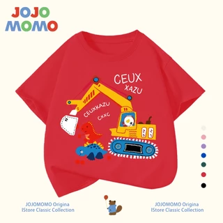 【ส่งในวันเดียวกัน】เสื้อยืดเด็ก เสื้อยืดเด็กผู้ชาย ลายการ์ตูนน่ารัก ผ้าฝ้าย 100% ระบายอากาศดี สำหรับเด็ก 1-13 ปี