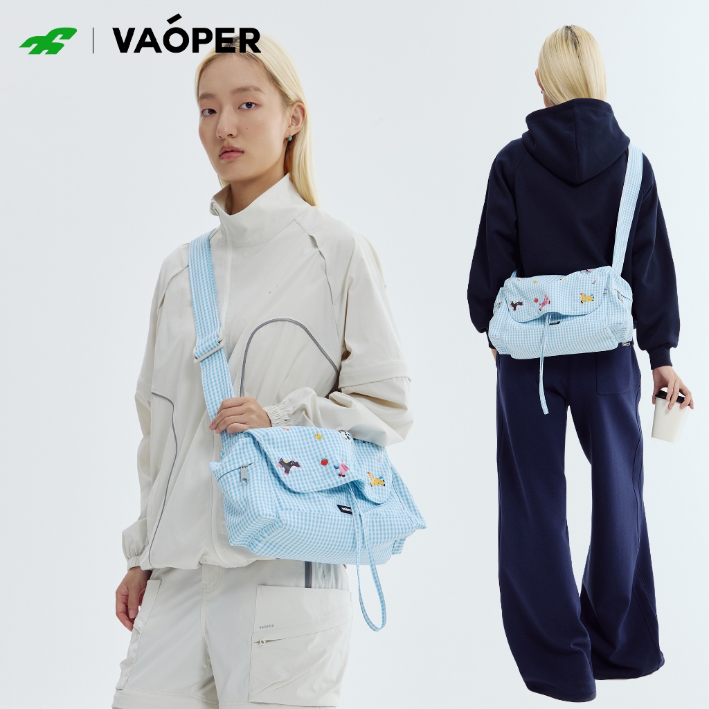 VAOPER กระเป๋าสะพายข้างลำลองความจุใหญ่ไนลอน เหมาะท่องเที่ยวคอมมิวต์ L703