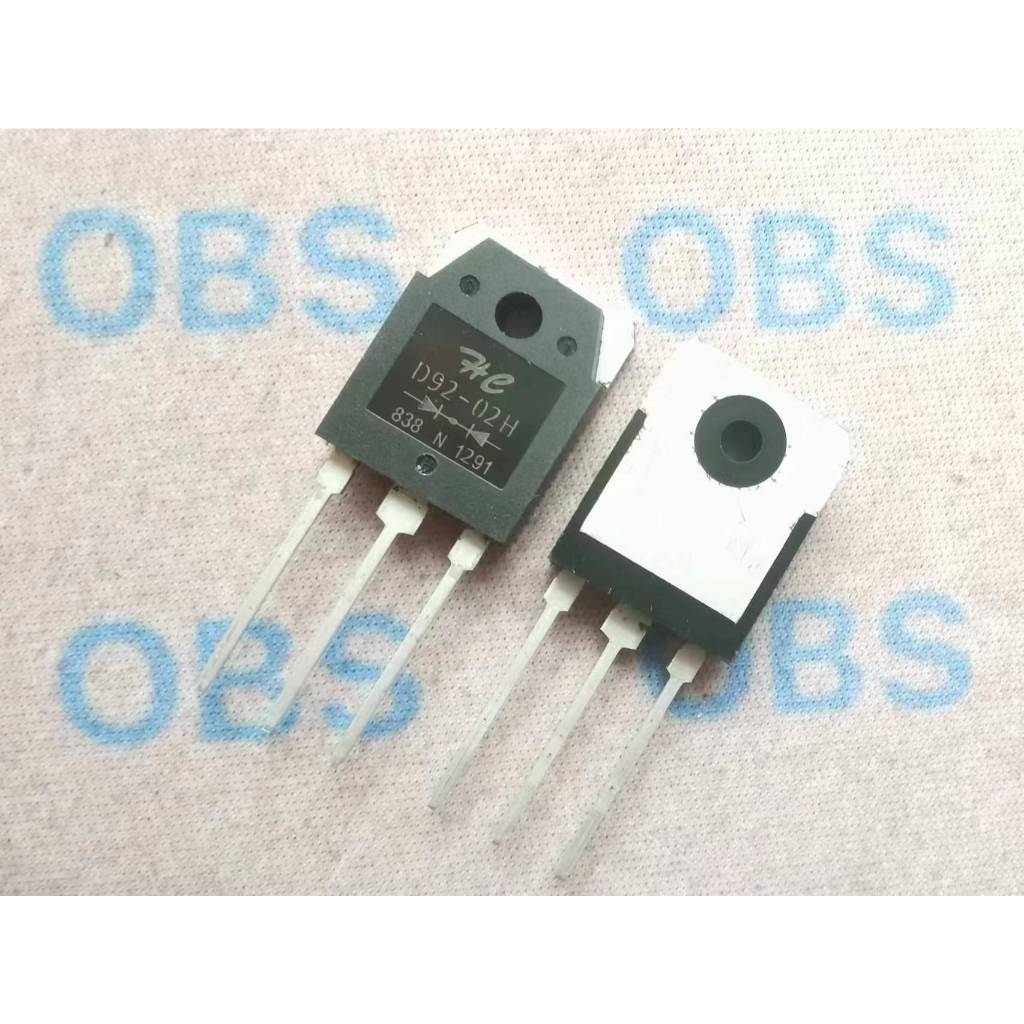 ((5 ชิ้น) D92-02H ยี่ห้อใหม่ TO-247 Quick Recovery Diode 20A/200V