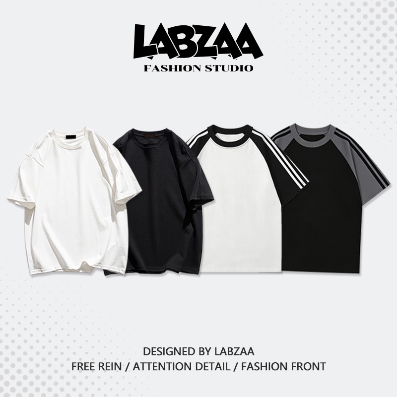 【จัดส่งจากกรุงเทพฯ】LABZAA ทันสมัยและเรียบง่าย⚡วินเทจฟอกน้ำ สไตล์เรียบง่าย Oversized โอเวอร์ไซซ์ ใส่สบาย ผ้าฝ้าย YG0