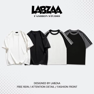 【จัดส่งจากกรุงเทพฯ】LABZAA ทันสมัยและเรียบง่าย⚡วินเทจฟอกน้ำ สไตล์เรียบง่าย Oversized โอเวอร์ไซซ์ ใส่สบาย ผ้าฝ้าย YG0