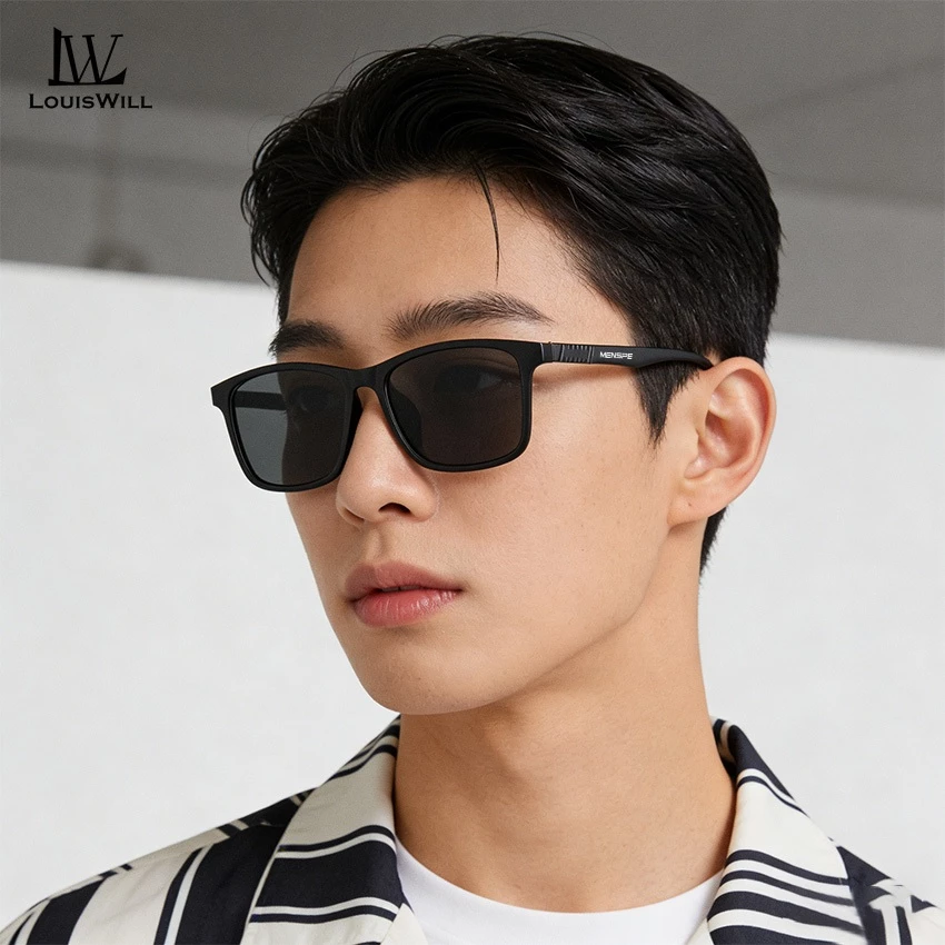 Louiswill แว่นตากันแดดผู้ชายแฟชั่นแว่นตากันแดดโพลาไรซ์ Night Vision HD อ่าน Retro Anti Glare ขับรถแว่นตากันแดด