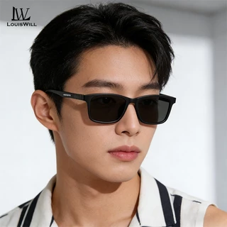 Louiswill แว่นตากันแดดผู้ชายแฟชั่นแว่นตากันแดดโพลาไรซ์ Night Vision HD อ่าน Retro Anti Glare ขับรถแว่นตากันแดด