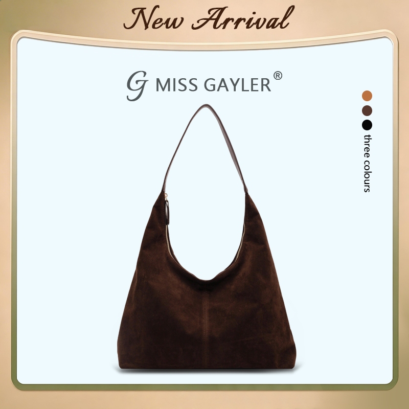 MISS GAYLER กระเป๋าโท้ท กระเป๋าสะพายข้าง กระเป๋ารักแร้ พื้นผิวด้าน ซิปเปิดปิด จุของได้เยอะ ดีไซน์หรูหรา พร้อมส่งจากไทย