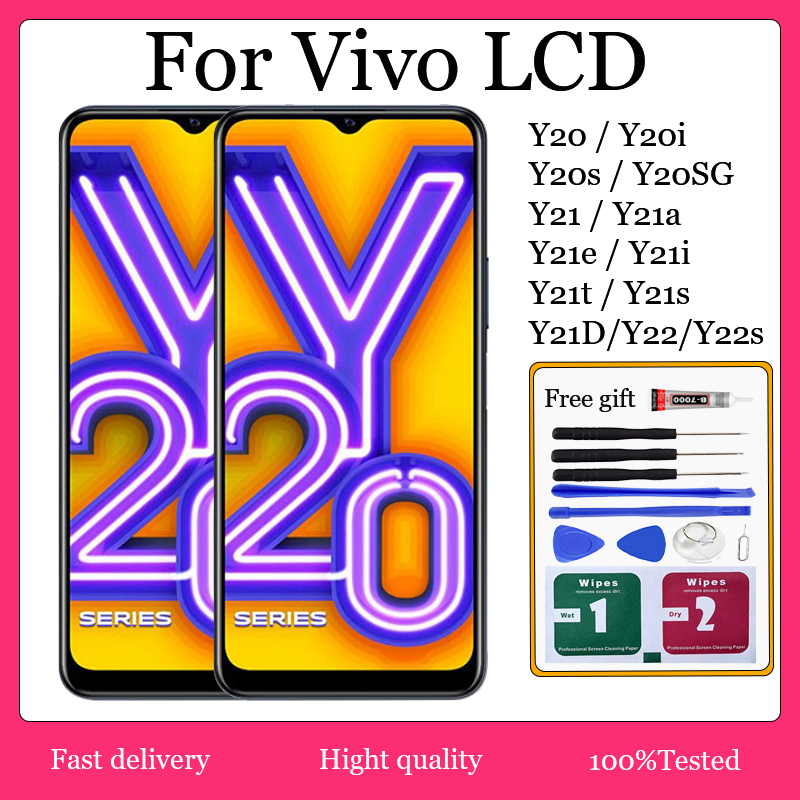 ต้นฉบับสําหรับ Vivo Y20 / Y20i / Y20s / Y20S G / Y21 / Y21a / Y21e / Y21i / Y21t / Y21s /Y21D/ Y22 /