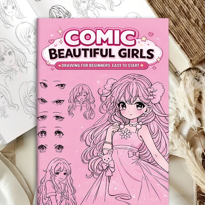 การ์ตูนสาวสวยภาพวาดบทช่วยสอนสายร่างคัดลอกสามเณรศูนย์เบื้องต้นเบื้องต้นสองมิติอะนิเมะตัวละครมือ-สี