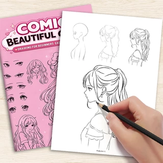 การ์ตูนสาวสวยภาพวาดบทช่วยสอนสายร่างคัดลอกสามเณรศูนย์เบื้องต้นเบื้องต้นสองมิติอะนิเมะตัวละครมือ-สี