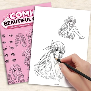 การ์ตูนสาวสวยภาพวาดบทช่วยสอนสายร่างคัดลอกสามเณรศูนย์เบื้องต้นเบื้องต้นสองมิติอะนิเมะตัวละครมือ-สี