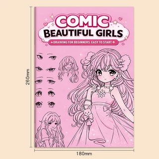 การ์ตูนสาวสวยภาพวาดบทช่วยสอนสายร่างคัดลอกสามเณรศูนย์เบื้องต้นเบื้องต้นสองมิติอะนิเมะตัวละครมือ-สี