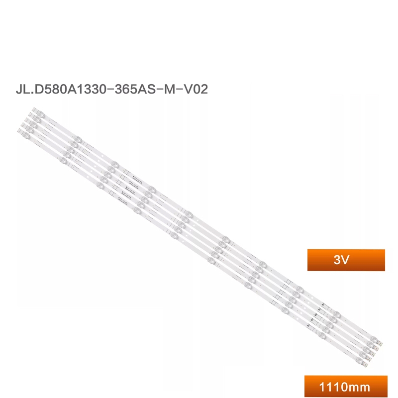 10 ชิ้น = 5 ชุด led backlight strip สําหรับ Hisense HZ58A55 H58E3A 58A65E TV JL.D580A1330-003AS-M-V0