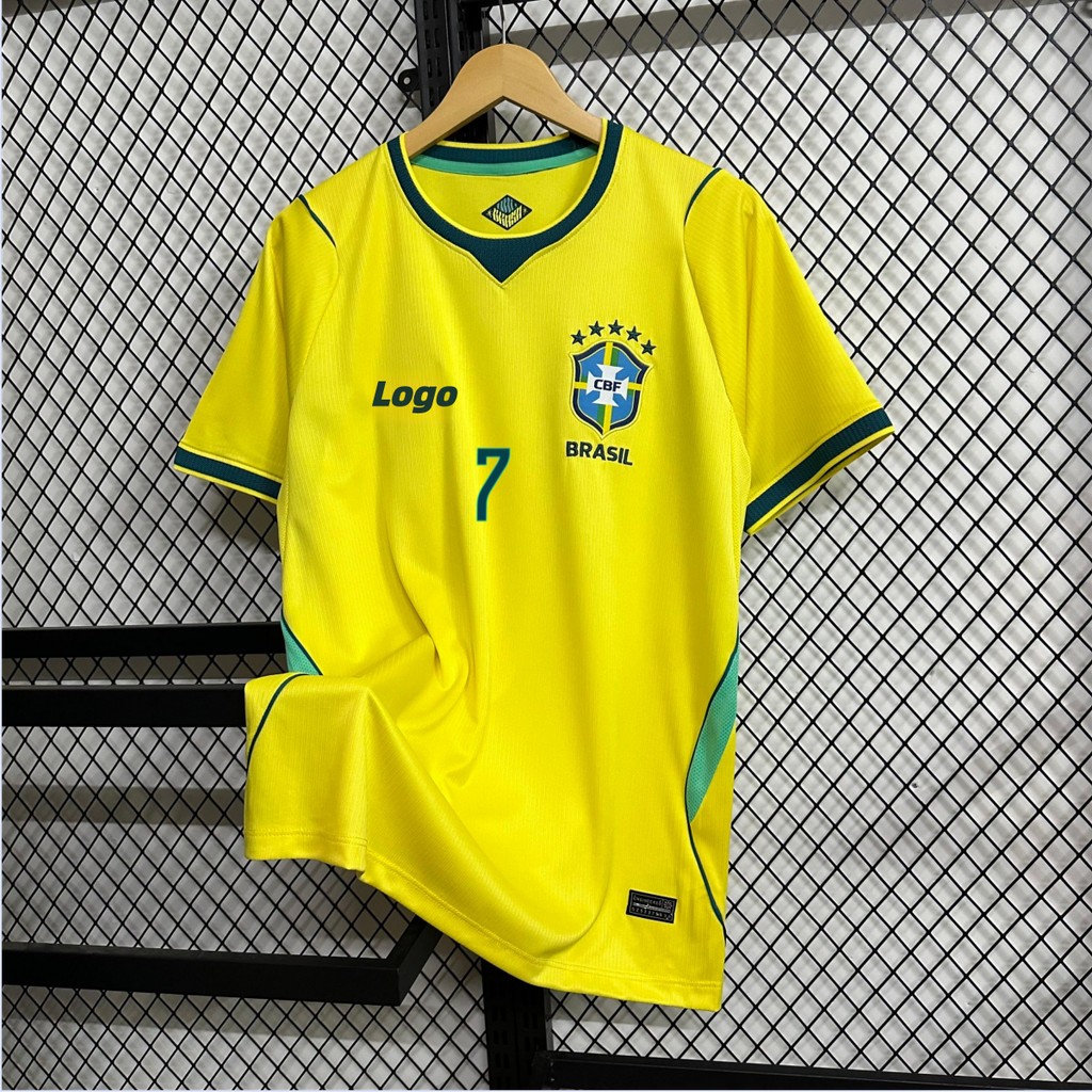 เสื้อยืดเชิ๊ตทีมบราซิลสำหรับผู้ชาย แบบแขนสั้น ปี 2026-2027