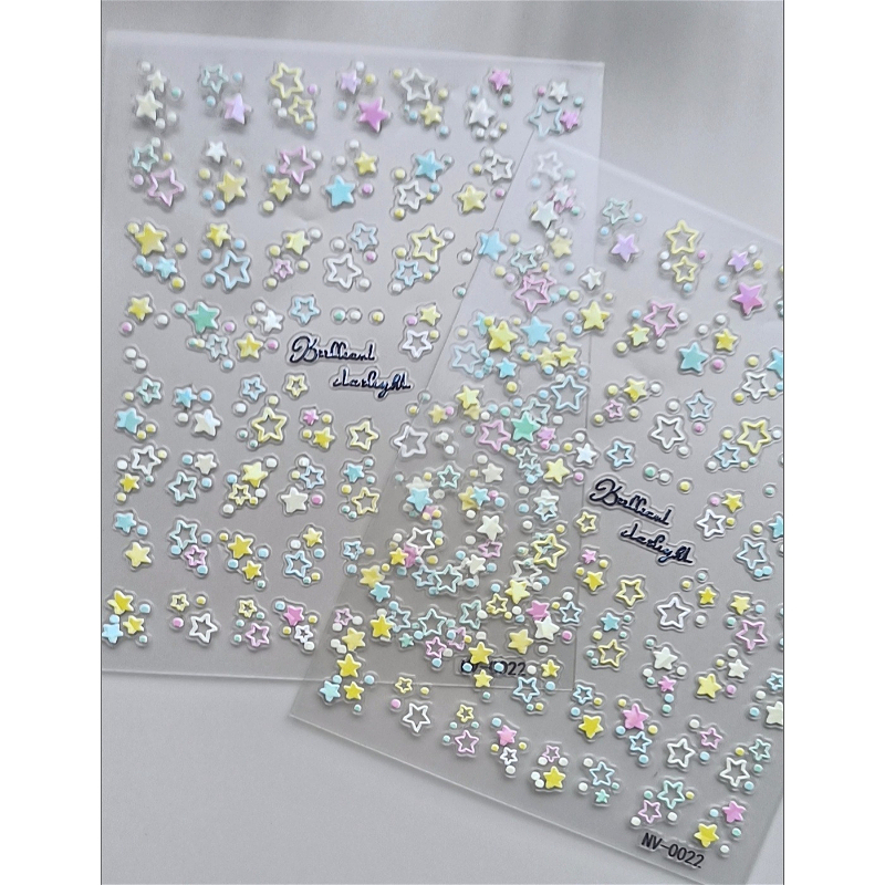 สติ๊กเกอร์เล็บดาวสีสันสดใส Mini Nail Art สติ๊กเกอร์ตกแต่ง DIY สติ๊กเกอร์ติดเล็บแบบมีกาวในตัว ราคา ถูกที่สุด ดีลบีเคเค แกลเลอรีภาพที่ 6