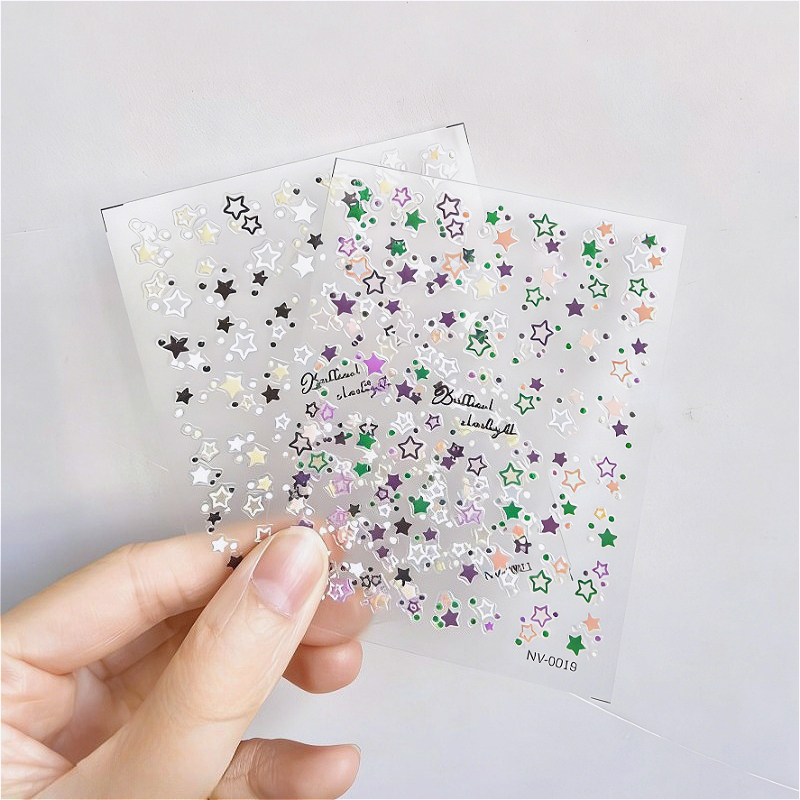 สติ๊กเกอร์เล็บดาวสีสันสดใส Mini Nail Art สติ๊กเกอร์ตกแต่ง DIY สติ๊กเกอร์ติดเล็บแบบมีกาวในตัว ราคา ถูกที่สุด ดีลบีเคเค แกลเลอรีภาพที่ 7