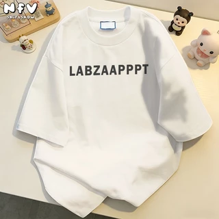 [จัดส่งตลอด 24 ชั่วโมง] NFV เสื้อยืดคอกลมแขนสั้น🌟ลายตัวอักษร สไตล์เกาหลี ผ้าฝ้ายแท้ ทรงหลวม ใส่สบาย YG174