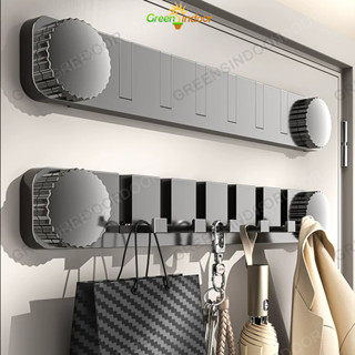 ชั้นเก็บของแบบแขวนประตูด้วยตะขอ 40CM การติดตั้งถ้วยดูด ราวแข…