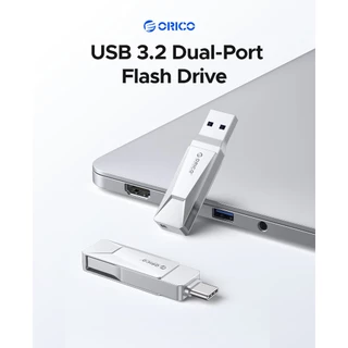 ORICO แฟลชไดรฟ์ USB 3.0 พอร์ตคู่ 64GB 150MB/s 2 in 1 PenDrive สําหรับอุปกรณ์ USB C และ USB A (CB05)