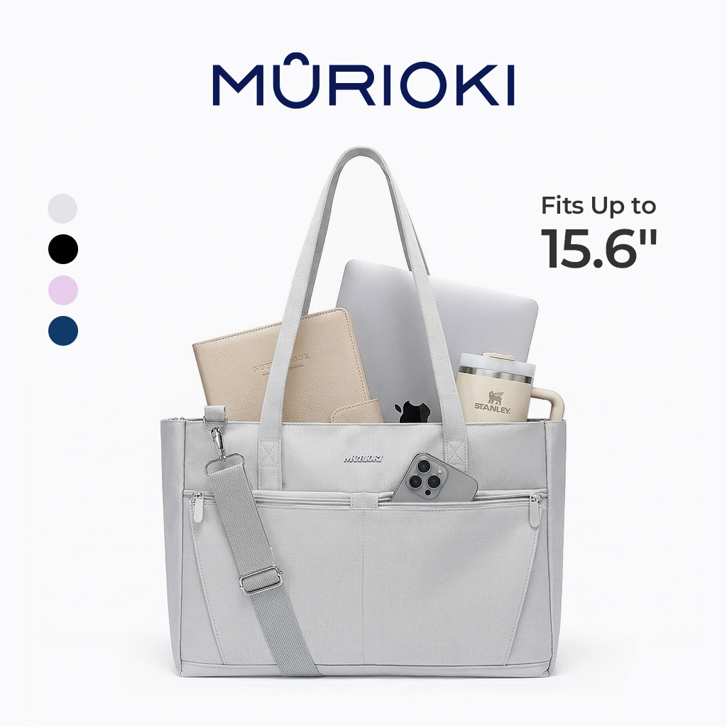 MURIOKI-Mystery 15.6in Tote Bag กระเป๋าเดินทางกันน้ำ กระเป๋า Crossbody G1013(41.5*12.5*28）