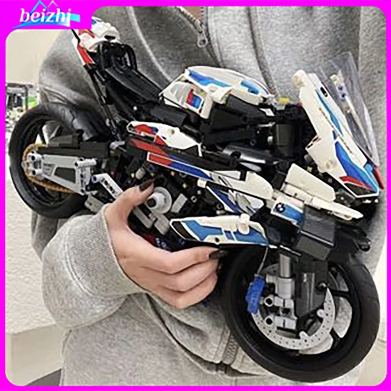 ชุดต่อเลโก้บล็อกมอเตอร์ไซค์ BMW M1000RR สเกล 1:5 thumbnail 3