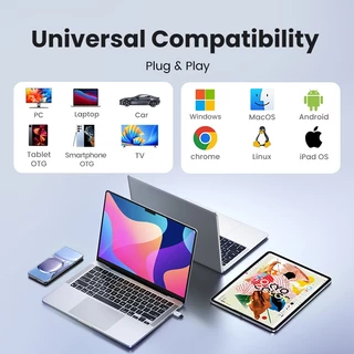 Ugreen อะแดปเตอร์การ์ดรีดเดอร์ TF USB C Micro SD USB 3.0 Type C OTG สําหรับ Micro SD Mac Windows Linux