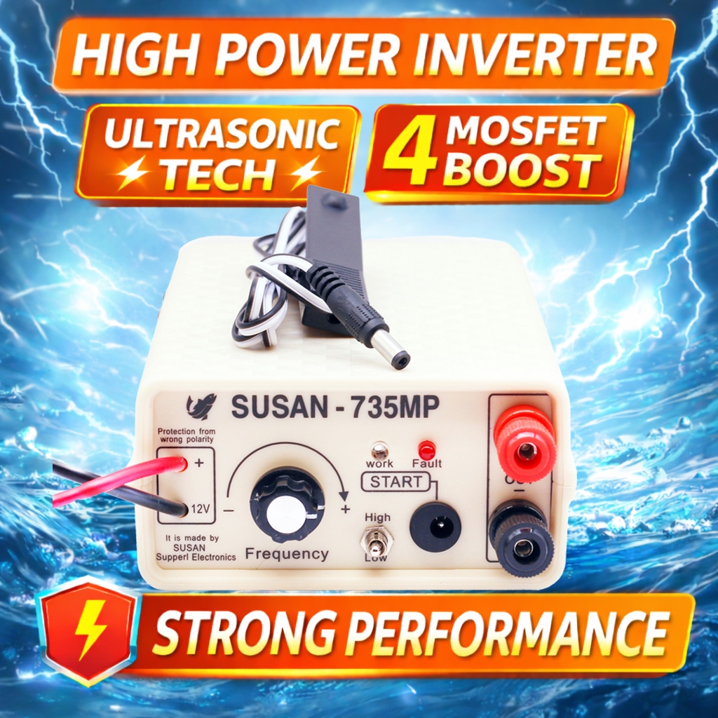 Susan 735mp Susan 835Mp อินเวอร์เตอร์ DC12 ใหม่สําหรับการตกปลา แหล่งจ่ายไฟเสถียรประสิทธิภาพสูง